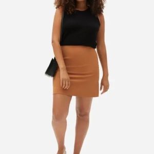 Everlane The Almost-Mini Skirt in Acorn Size 6